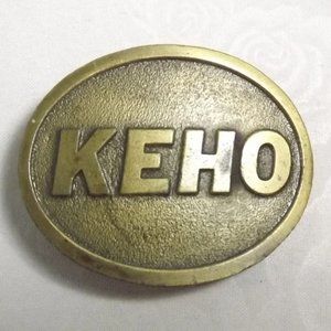 Distressed KEHO Belt Buckle